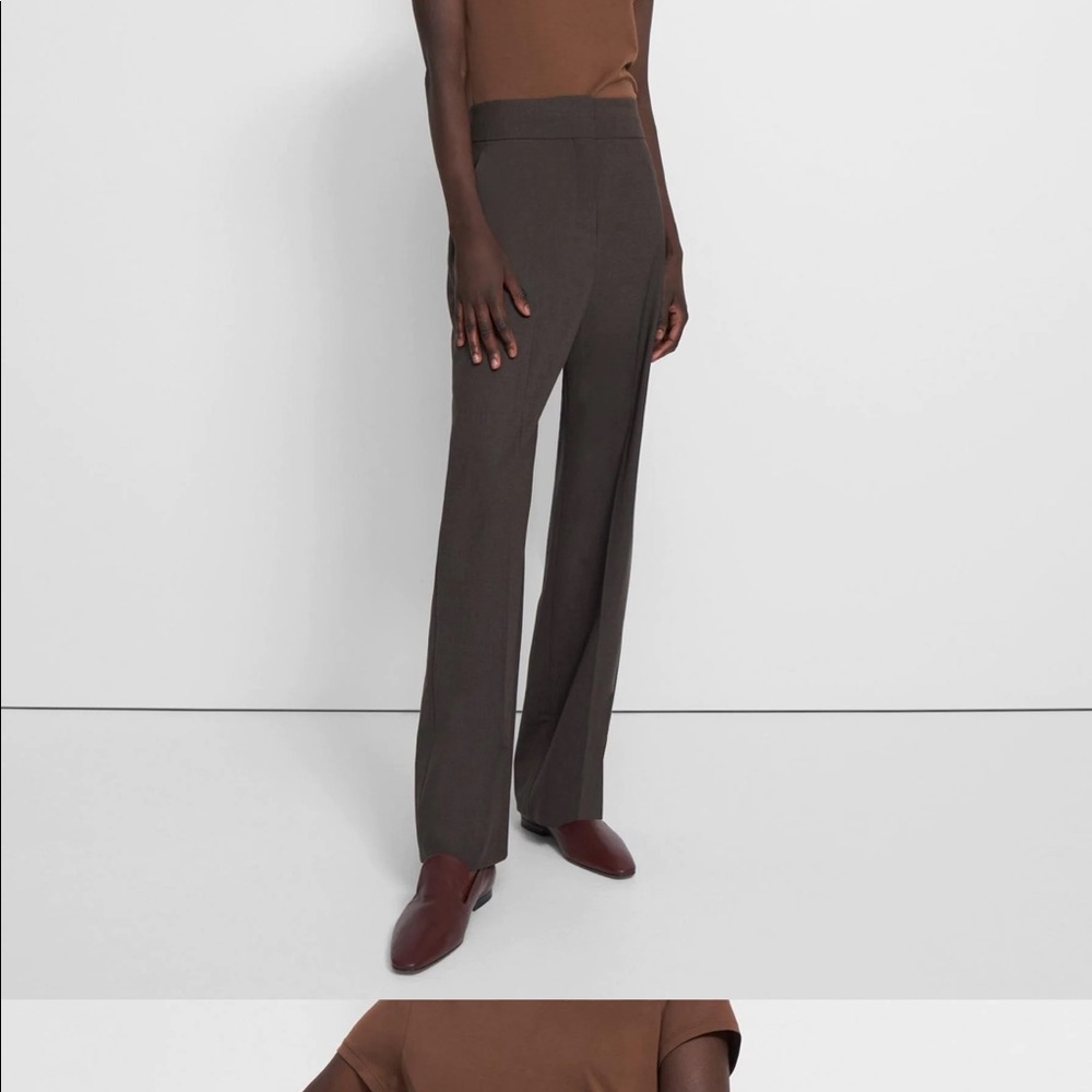 Theory Size 8 High Waisted Wool Pants. Excellent Condition.